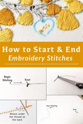 how to end a stitch embroidery: exploring the art of finishing stitches